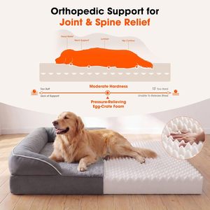 Luxury Rectangular Eco-friendly All-season Orthopedic Washable Sleep Aid Soft Non slip Household Cat <b>Dog</b> Pet <b>Sofa</b> <b>Bed</b> - Product Image 4