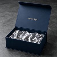 Boîte cadeau magnétique de luxe écologique personnalisée avec poignée, grande boîte d'emballage rigide pliable en papier