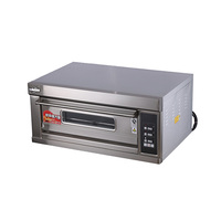 Four à pain commercial électrique à 1 niveau en acier inoxydable avec commande informatique simple pour boulangerie