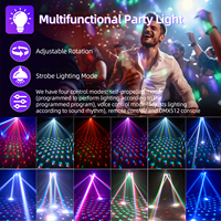 Hot Sale 4-in-1 80W RGBW DMX LED Moving Head Licht Mini 4-Arms Beam Ball für DJ Disco Party Bühne Lichter PVC-Körper
