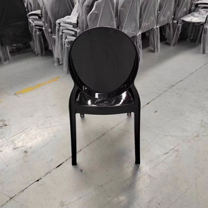 Chaise Ghost en Acrylique Noir Durable et Élégante pour Mariages Royaux, Événements, Salles de Banquet, Extérieur, Hôtels - Product Image 1