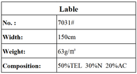 Tissu certifié OEKO-TEX en crêpe de nylon, acétate et lyocell respirant et écologique 7301 pour pantalons, robes et vêtements pour garçons