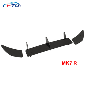 Difusor de labio de parachoques trasero de coche estilo Maxton ABS negro divisores laterales para Volkswagen <span class=keywords><strong>Golf</strong></span> VII <span class=keywords><strong>R</strong></span> Line GTI <span class=keywords><strong>MK6</strong></span> A6 MK7 MK7.5 2009-2020 - Product Image 3