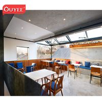 Meuble de café en bois, chaise et boulanger, Design moderne, décoration d'intérieur, Table basse et chaise, Design 3D