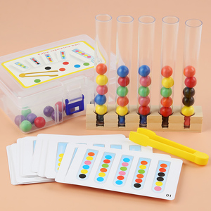 Nouveau Jouet Éducatif pour Enfants : Perles à Clipser et Tubes à Essai – Jeu d'Entraînement à la Motricité Fine - Product Image 1