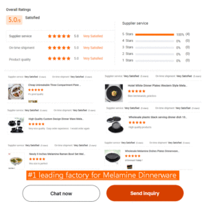 Platos <span class=keywords><strong>de</strong></span> Melamina HCMA con Líneas Azules, Platos con Diseño para Restaurantes Japoneses y Coreanos, Platos para Servir la Porción Principal en Hoteles - Product Image 4