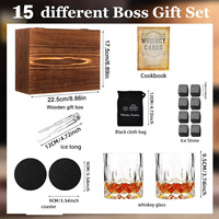 Ensemble de 2 verres à whisky MJ Brand, 8 boîtes, jetables, modernes, simples, pour fêtes, accessoires de bar, plateaux à cocktails et à snacks