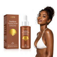 Gouttes autobronzantes OEM, saveur pastèque 60ml, véganes et sans cruauté, pour un éclat hâlé sans traces