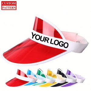 Casquette Visière en PVC Personnalisable avec Logo, Réglable, Multicolore, pour l'Été, la Plage, les Voyages, Vente en Gros, Sports et Cyclisme - Product Image 1