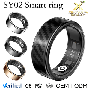 แหวนสมาร์ทเหล็ก SY02 ควบคุมผ่านแอพ Android รีโมทคอนโทรล กันน้ำ ip68 วัดอัตราการเต้นของหัวใจ ตรวจสอบการนอนหลับ HRV ตรวจจับความเครียด สำหรับทุกเพศ - Product Image 2
