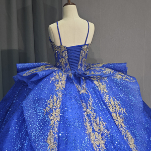 Jancember 6784 Luxurious Royal Blue Puffy Gowns Evening <strong>Debutant</strong> <strong>Dresses</strong> - Product Image 6