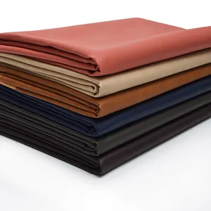 ZK58 yumuşak sürdürülebilir Vegan Unwoven destek PU kanepe kanepe mobilya çanta için Rexine sentetik suni deri kumaş