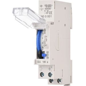 Minuteur analogique FATO pour rail DIN 16A 250V, relais temporisé - Product Image 3