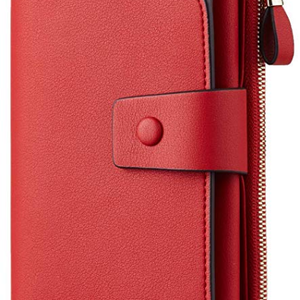 Most Selling Women’s RFID Blocking Large Capacity Leather <b>Purse</b> Wallet with Multiple Card Slots and Zipper Closure For Sale - Product Image 2