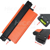 Outil de mesure de Contour Extra profond, duplicateur en plastique ABS, outil de jauge de profil de cadre circulaire avec niveau à bulle
