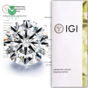 Hpht Manufacturer Wholesale Cvd Diamond Loose 0.01-2 Carat Round VVS Real Lab Diamond IGI Hpht Lab Grown Diamond Gia Certified