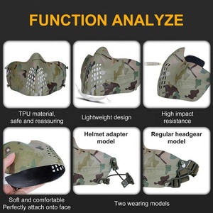 Casco Táctico Deportivo para Exteriores con Rieles Laterales de Protección, Material Compuesto para Ciclismo - Product Image 3