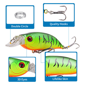 XY-98 Minnow <b>Lure</b> 7.4cm 8.5g Sinking Hard Bait For Bass <b>Fishing</b> Bottom Baits Realistic Design - Product Image 4