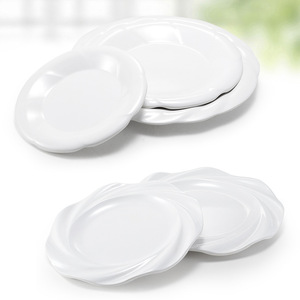 Plato redondo creativo de melamina para hotel, restaurante, plato frío para freír, sopa, vajilla comercial de imitación de porcelana, duradera - Product Image 2