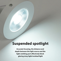 Lampu sorot Led, baru kelas atas Ultra tipis langit-langit 5W 7W 10W aluminium pasang permukaan lemari pakaian kabinet Led