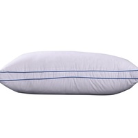 Almohada de plumas para el cuello, ropa de cama ortopédica de alta calidad para Hotel, 5 estrellas, 40 adultos, rectángulo dorado, grado a, 900g