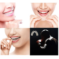 Approuvé par la FDA Silicone sport protège-dents dentaire nuit garde dents meulage bouche pièce dents protecteur gomme boucliers protège-dents