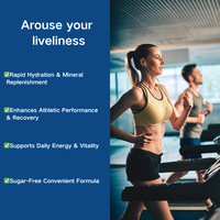 Capsules d'électrolytes à marque privée OEM avec vitamine D, supplément nutritionnel sportif, sachets de mélange de boisson électrolytique personnalisés pour le sport