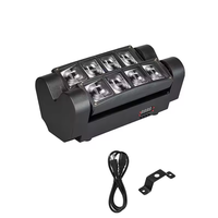 80W RGBW 4-in-1 LED Moving Head DJ-Licht für Bühne Disco Party Bar Hochzeit Event Club Weihnachten - DMX512 & Sprachsteuerung