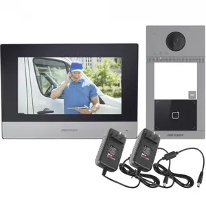 Dahua HIK kis604 ban đầu đa ngôn ngữ 802.3af POE Video intercom Kit DS-KV8113-WME1(B) & DS-KH6320-WTE1 & PoE chuyển đổi