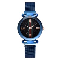 Montre Star Space à vente chaude, montre à boucle magnétique paresseuse, montre de luxe pour femmes