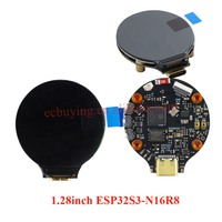 Modul Layar LCD TFT Warna 65K IPS Bulat 1.28 Inci 240*240 Antarmuka SPI GC9A01 Papan Pengembangan ESP32S3-N16R8 N16R16