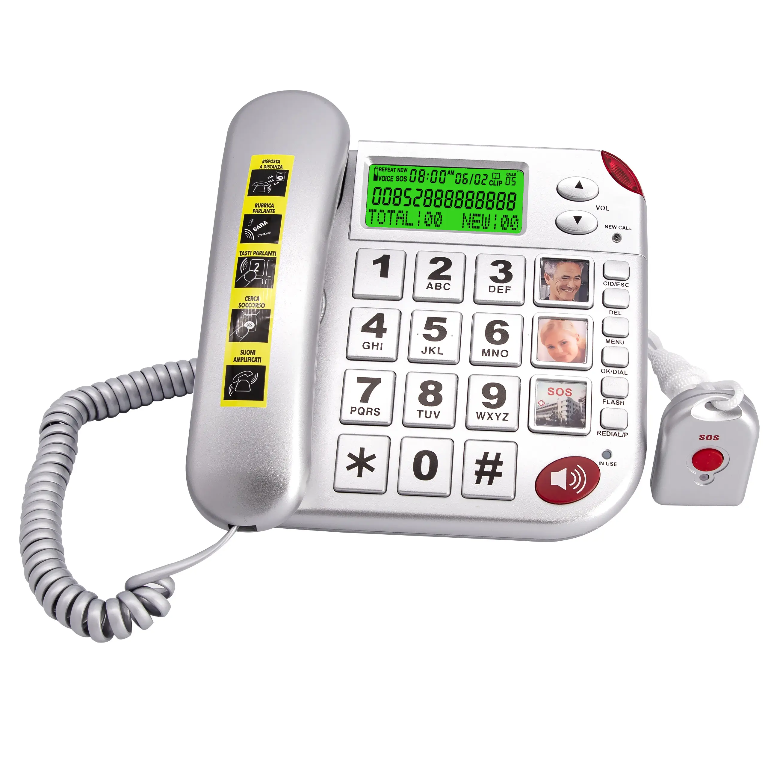 Manufacturer Wholesale Remote Control SOS Senior Old Large Big button Home Office Hotel Antique Corded Phone Telephone