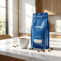 Café Spécialisé en Gros pour Boutiques et Cafés Personnalisables – Sachets Zip Refermables de Qualité Alimentaire pour Café