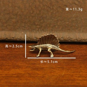 1 Pieza de Estatua Pequeña de Dinosaurio Jurásico de Latón, Miniaturas de Dinosaurios, Adornos para Oficina, Adornos para Escritorio, Manualidades de Mascotas de Té - Product Image 4