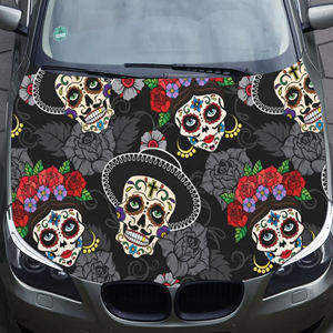 Funda para Capó <span class=keywords><strong>de</strong></span> Coche <span class=keywords><strong>de</strong></span> 35 Pies con Diseño del Día <span class=keywords><strong>de</strong></span> los Muertos Mexicano, Bandera para Motor Delantero en Material <span class=keywords><strong>de</strong></span> Poliéster - Product Image 3