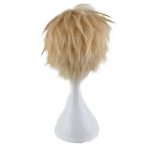 Mi héroe Academia <span class=keywords><strong>Bakugou</strong></span> Katsuki peluca <span class=keywords><strong>Anime</strong></span> <span class=keywords><strong>Cosplay</strong></span> corto peluca rubia - Product Image 4