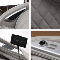 Fauteuil de massage zéro gravité pour le corps entier avec chauffage des pieds et de la taille, massage par airbag, rouleau pour les pieds, musique Bluetooth