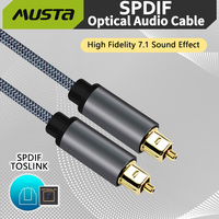 Câble audio optique de qualité supérieure Toslink connecteurs plaqués or 24K à fibre optique numérique certifiés CE/RoHS pour câble PS5 Xbox Toslink