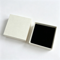 Caja de Regalo para Joyería, Elegante, de Dos Piezas, con Logotipo Personalizado, Tapa y Base de Papel, para Collar, Pendientes, Recuerdo de Boda, Estuche de Exhibición
