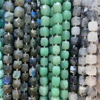 Perles en pierre naturelle irrégulière d'agate cristalline facettée, accessoires de bijoux, perles en vrac pour la fabrication de bijoux, vente en gros