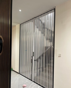 <span class=keywords><strong>Porte</strong></span> pliante en polymère Ysd, matériau PC, double vitrage trempé, design moderne, coupe-vent, cadre amovible, utilisation intérieure, origine Zhejiang - Product Image 3
