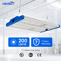 Lumière LED d'entrepôt Hishine en aluminium avec garantie de 7 ans, angle de faisceau de 120°, options de température de couleur multiples