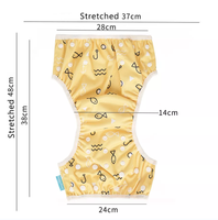 Happy Flute – couche de natation imperméable, lavable, réutilisable, pour bébé