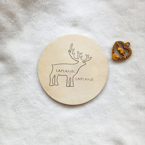 Tarjeta conmemorativa de madera para fiesta de Navidad transfronteriza, recuerdo fotográfico, chip de madera, reno navideño para sitio web independiente - Product Image 1