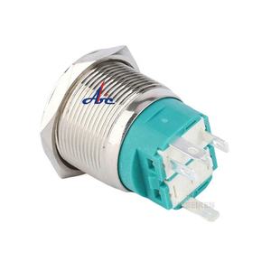 สวิตช์กดแบบกดติดปล่อยดับ หัวกลม 22 มม. คุณภาพสูง 1NO1NC กันน้ำ ไฟ LED สีฟ้า พร้อมสัญลักษณ์<span class=keywords><strong>ไฟฟ้า</strong></span> - Product Image 4