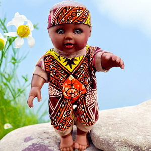 2026 New African Baby Simulation <b>Doll</b> <b>Black</b> Skin <b>Doll</b> Full Glue Water Bathing Toy Wholesale - Product Image 6