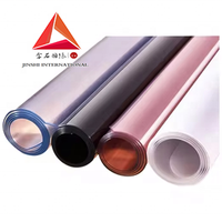 JinShi Rouleaux de plastique de nappe en PVC résistant à la chaleur en verre souple transparent