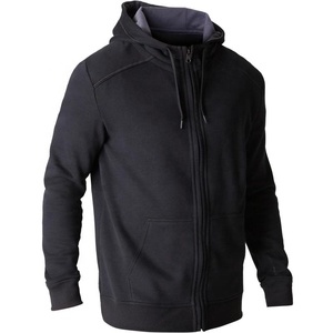 À la mode slim fit stylé à fermeture éclair rouge à capuche pour hommes - Product Image 6