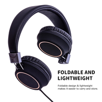 Headphone Gaming Over-Ear anak-anak populer dapat dilipat Headset On-Ear 3.5mm untuk pendidikan perjalanan dari pabrik Headphone LINX