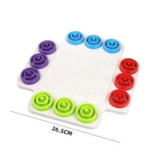 Juego de Mesa 2 en 1, Divertido, de Madera, Colorido, Trampa, Círculo, Ajedrez, Tres en Raya, Juguetes de Rompecabezas Interactivos para Padres e Hijos - Product Image 5